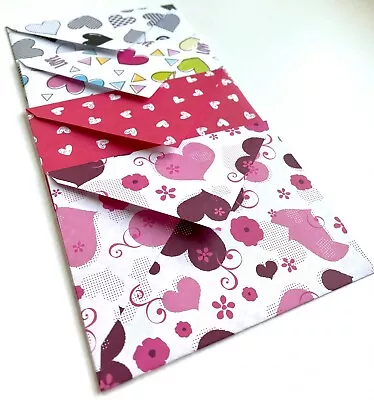 Hearts Mini Envelopes Gift Card Holder Flowers Valentines Thank You Love Notes • $3