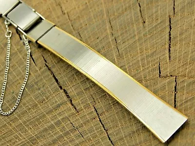 NOS Vintage Unused Seiko 2 Tone Base Metal Butterfly Clasp Watch Band 13mm • $29