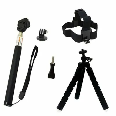 Selfie Stick Accessories Set For Gopro Hero 7 6 5 4 3 Action Camera SJCAM SJ4000 • $17.68