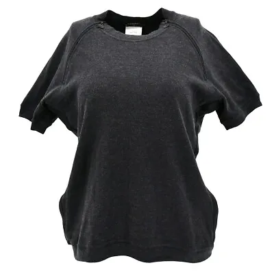 Chanel T-shirt Black 02A #42 111292 • £335.09