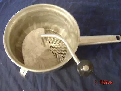 Vintage Foley Food Mill No. 101 Ricer Strainer Masher Hand Crank 2 Qt. • $29.99