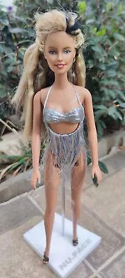 Miley Cyrus Barbie Grammy's Look OOAK Doll Silver Outfit + Shoes • $130