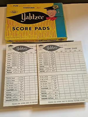 Vintage 1964 Original YAHTZEE Kismet Score Pads Sheets Partials Box USA • $9.25