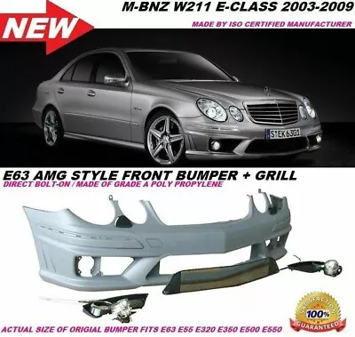  Mercedes Benz W211 03-09 E-Class E63 AMG Style Front Bumper Cover E320 E350 E50 • $1899