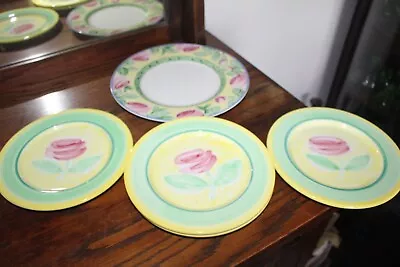 12” Villeroy & Boch Cake Plate And Dessert Plate Switch Summerhouse Rose Charger • $54.99