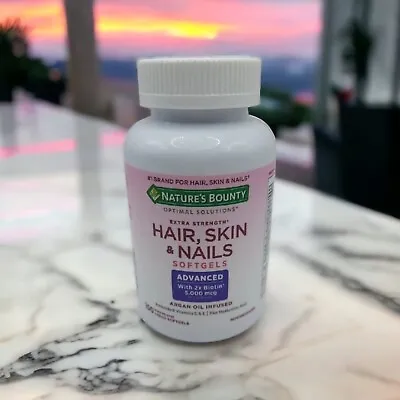 Nature's Bounty Optimal Solutions Hair Skin&Nails Extra Strength 150ct Exp 01/25 • $15.99