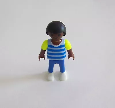 PLAYMOBIL (3185) MODERN CHILD - Little Boy Tee Striped Pants • £3.12