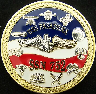 USS Pasadena SSN 752 Anytime Anywhere Navy Challenge Coin • $26.99