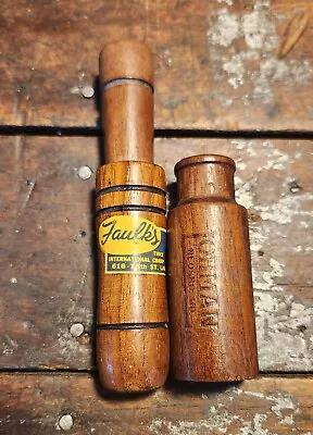 Lot 2 Wood Duck Calls Vtg Faulk's St Lake Charles La. & Lohman Neosho M.o • $10