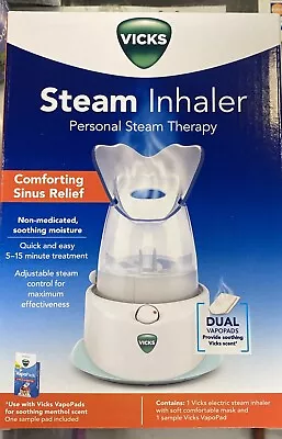 Vicks Personal Electric Steam Inhaler V1200 Compact & Lightweight • $29