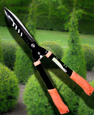 Hedge Shears Garden Tools Topiary Shrub Trimmer Heavy Duty Steel Soft Grip 10  • £10.99