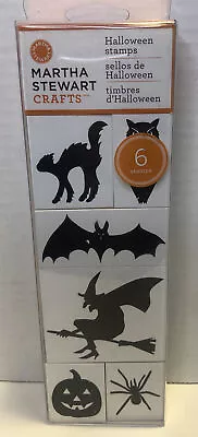 Martha Stewart Halloween Icon Stamps - Owl Witch Bat Spider Cat Jack-O-Lantern • $7