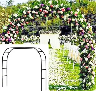 Metal Garden Arch Rose Arbour Archway Climbing Plant Trellis US • $27.99