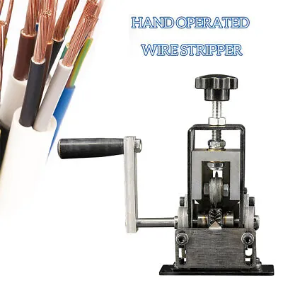 Manual Wire Stripping Machine Scrap Cable Stripper Copper Peeling Recycle Tool • £30.65