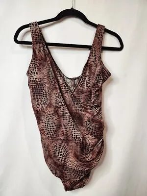 Miraclesuit Bathing Suit Size 18 Sexy Animal Print Womens Swimsuit Swim Wear • $39