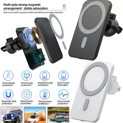 15W Magnetic Car Phone Holder Wireless Charger For MagSafe IPhone15/14/13Pro Max • $16.99