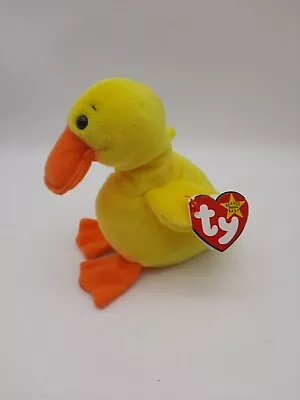 Ty Beanie Babies QUACKERS Duck Yellow 1993 Plush • $4.99