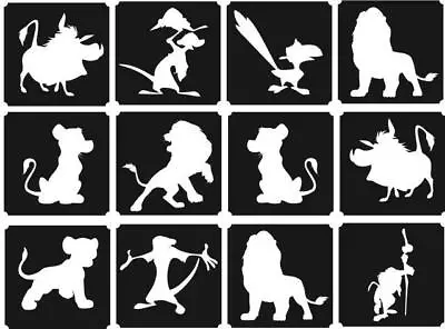 £2.49 • Buy 12x Lion King Top Up Glitter Tattoo Kit Face Painting Airbrush (reusable)