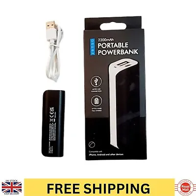 Zenso Power Bank 2200mAh Portable Emergency Phone Power Supply Micro USB C New  • £10.95