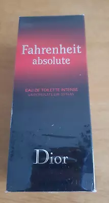 Dior FAHRENHEIT ABSOLUTE Eau De Toilette EDT Intense 100ml - Sealed Box Free P&P • £210