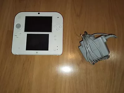 Nintendo 2DS Handheld Console FTR-001 White & Red Portable Tested System W/charg • $139.99