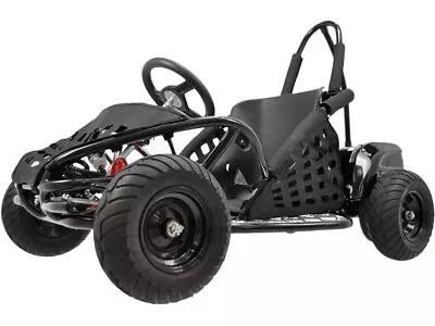 MotoTec Off Road Kids Youth Go Kart 79cc Black Fun Toy • $1149