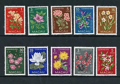 Macao #372-381 (M770) Comp 1953 Flowers In Natural Colors MLHFVF CV$67.90 • $9.90