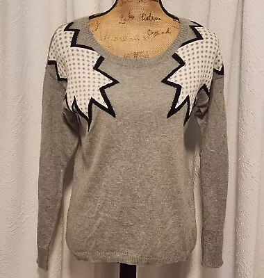 Sweater Project Women's M Gray Combo Long Sleeve Star Sweater NEW • $12.99