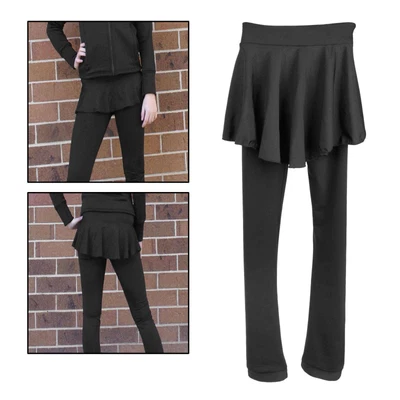 £19.61 • Buy Figure Ice Skating Tights Fleece Pants Children Teen Girls Skate Leggings Black