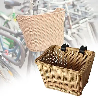 £13.94 • Buy Wicker Bikes Basket Pet Carrier   Front Handlebar Storage Cat And Dogs