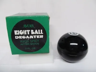 Vintage -  AVON -Eight Ball Decanter  EMPTY BOTTLE W/ Box • $5.99
