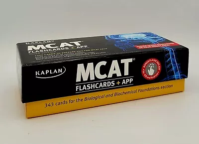 Kaplan MCAT Flashcards + App Third Edition Cards In Every MCAT Science Subject • $10.39