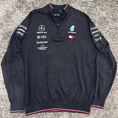 NEW MERCEDES AMG PETRONAS FORMULA ONE RACING TEAM F1 SWEATER Fits XL • $80