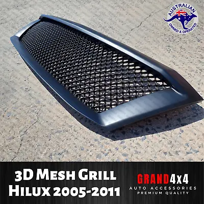 Front Mesh Grille BENTLEY STYLE 3D MESH For Toyota Hilux 2005 - 2011 N70 Grill • $239