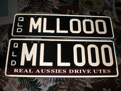 Personalised Queensland Number Plates Mllooo Real Aussies Drive Utes • $650