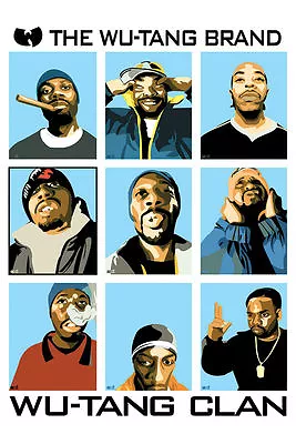 RAP GROUP WU TANG CLAN WU-TANG BRAND POSTER METHOD MAN NEW 24x36 FREE SHIP • $12.99