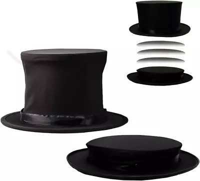 Collapsible Top Hat- Magician Costume- Magician Top Hat- Magic Tricks- Costum... • $37.99