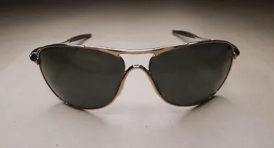  Oakley Crosshair Sunglasses Vintege Gold Frame Only Scratched Lenses • $150