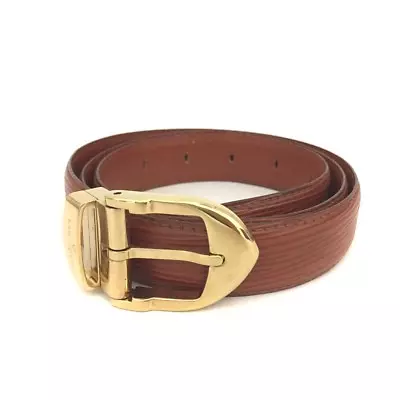Louis Vuitton Epi Ceinture Brown Leather 85cm Belt/7X0296 • £23.32