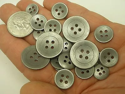 New Silver/Nickel Metal Buttons Sizes 7/8 5/81/2 Inch Jacket Blazer #SA   • $2.50