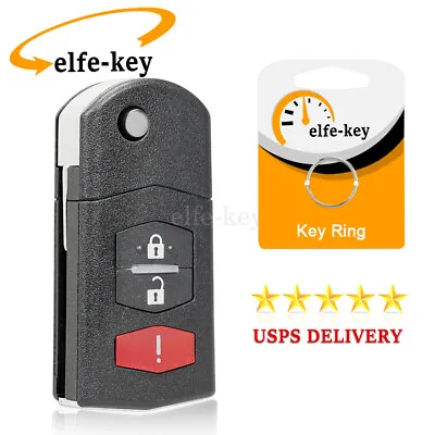 Flip Key Fob Case Shell For Mazda MPV 2004 2005 2006 5 2006 2007 2008 2009 2010 • $9.49