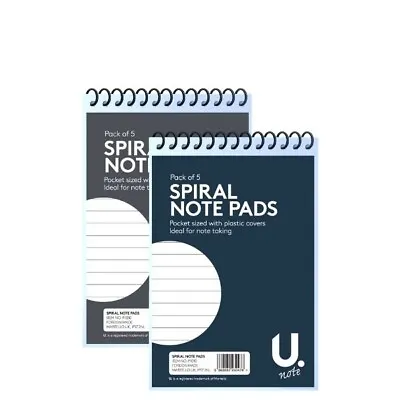 Spiral Notebook A7 (5'x3') Note Pad Perfect For School Work Notes POCKET SIZE • £5.09