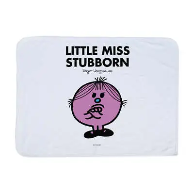 Little Miss Stubborn Blanket Mr Men Home Cosy Soft Throw • £20