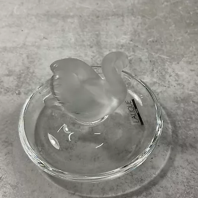 LALIQUE Swan Pair Ring Holder 3.5  Model #10714 • $178.52