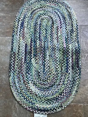 $44.88 • Buy USA Made  Capel Rugs Old Homestead Green  Oval Braided Area Rug 27  X 48  