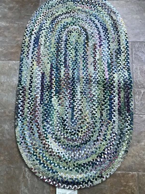 $40.88 • Buy USA Made  Capel Rugs Old Homestead Green  Oval Braided Area Rug 27  X 48  