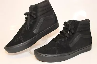 Vans Pro Sk8 Hi Mens 11 Black Canvas Suede Skate Sneakers Shoes  • $10