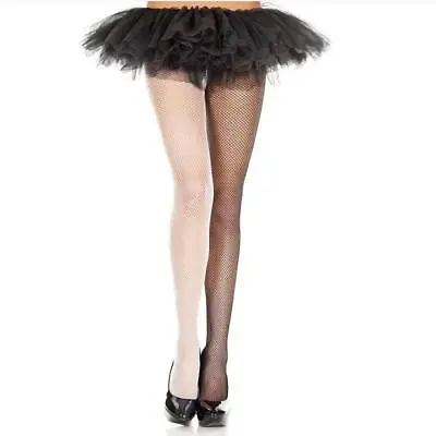 $10.75 • Buy Music Legs Fishnet Jester Tights|Fancy Dress|Coloured Fishnet Tights