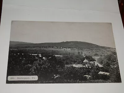 MESHOPPEN PA - 1930's-1940's ERA POSTCARD - BIRDS-EYE VIEW - WYOMING COUNTY • $5.25