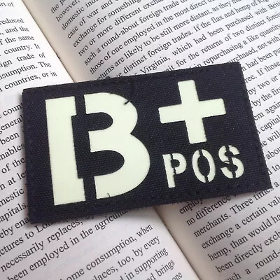 GLOW In The Dark IR B+ Blood Type Special Forces AIRSOFT TACTICAL PATCH • $6.99